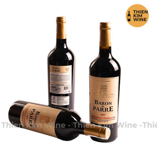   Chính Hãng  - Rượu Vang Đỏ Pháp Baron Wine Merlot - 750ml  13,5%  