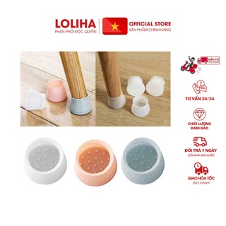 ⛔GIADUNGHOANGMAI⛔ Bộ 4 bọc chân bàn silicon (LOẠI CHÂN BÀN)