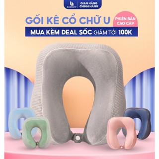  Gối Kê Cổ Chữ U Văn Phòng Gối Du Lịch Bamozo Tiện Dụng Chống Mỏi Vai Gáy_GU 