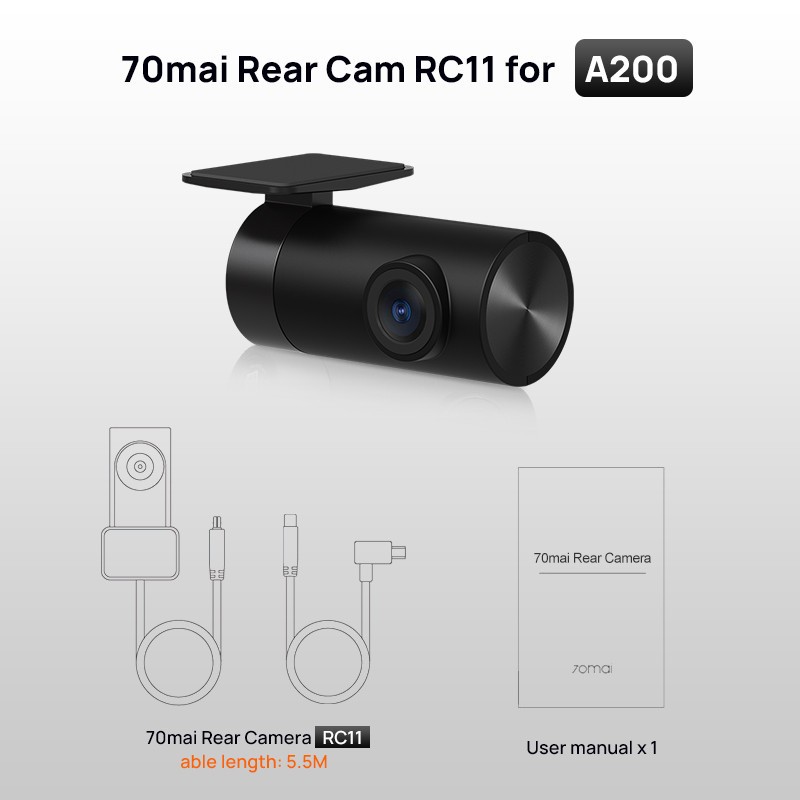 Camera sau 70mai RC11 cho camera hành trình 70mai A200, 70mai A500s, fullhd1080, bh 1 năm | BigBuy360 - bigbuy360.vn
