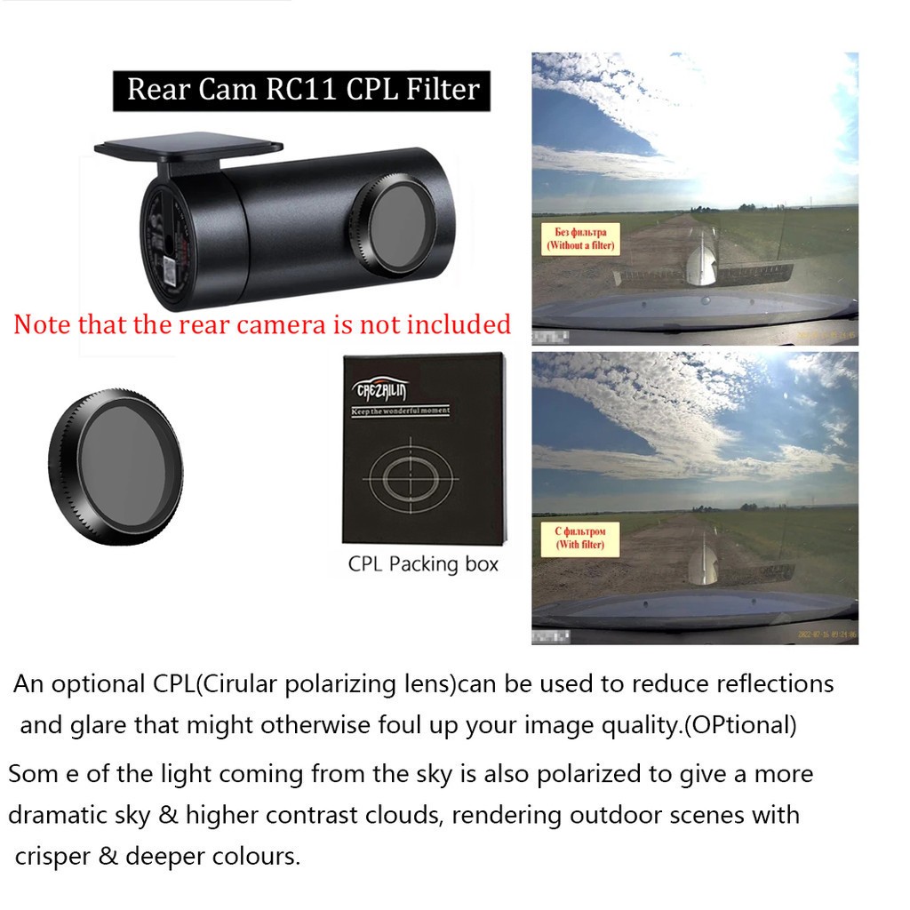 Camera sau 70mai RC11 cho camera hành trình 70mai A200, 70mai A500s, fullhd1080, bh 1 năm | BigBuy360 - bigbuy360.vn