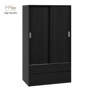 Happy furniture , tủ quần áo 2 cánh lùa - luca , tcl_014 , 100cm x 58cm x 176cm