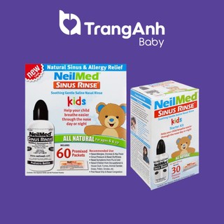 Set bình và muối rửa mũi NeilMed giúp chống sổ mũi, ngạt mũi cho bé