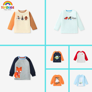 BST áo thun mùa đông cho bé, bé trai chất liệu ấm áp cho bé từ 2-7 tuổi P1 - TOPZKIDS