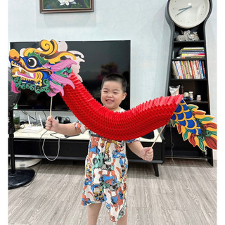 Khám phá mô hình rồng giấy 3D, sự kết hợp hoàn hảo cho bé trung thu vui vẻ