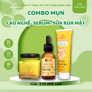 COMBO MỤN ( Cao nghệ + Serum mụn + Sữa rửa mặt )COLLAGEN XE MỸ PHẨM ĐÔNG ANH CHÍNH HÃNG