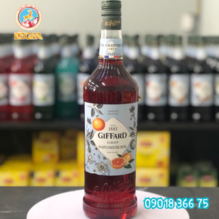 SIRO GIFFARD BƯỞI HỒNG 1L - GIFFARD PINK GRAPEFRUIT SYRUP