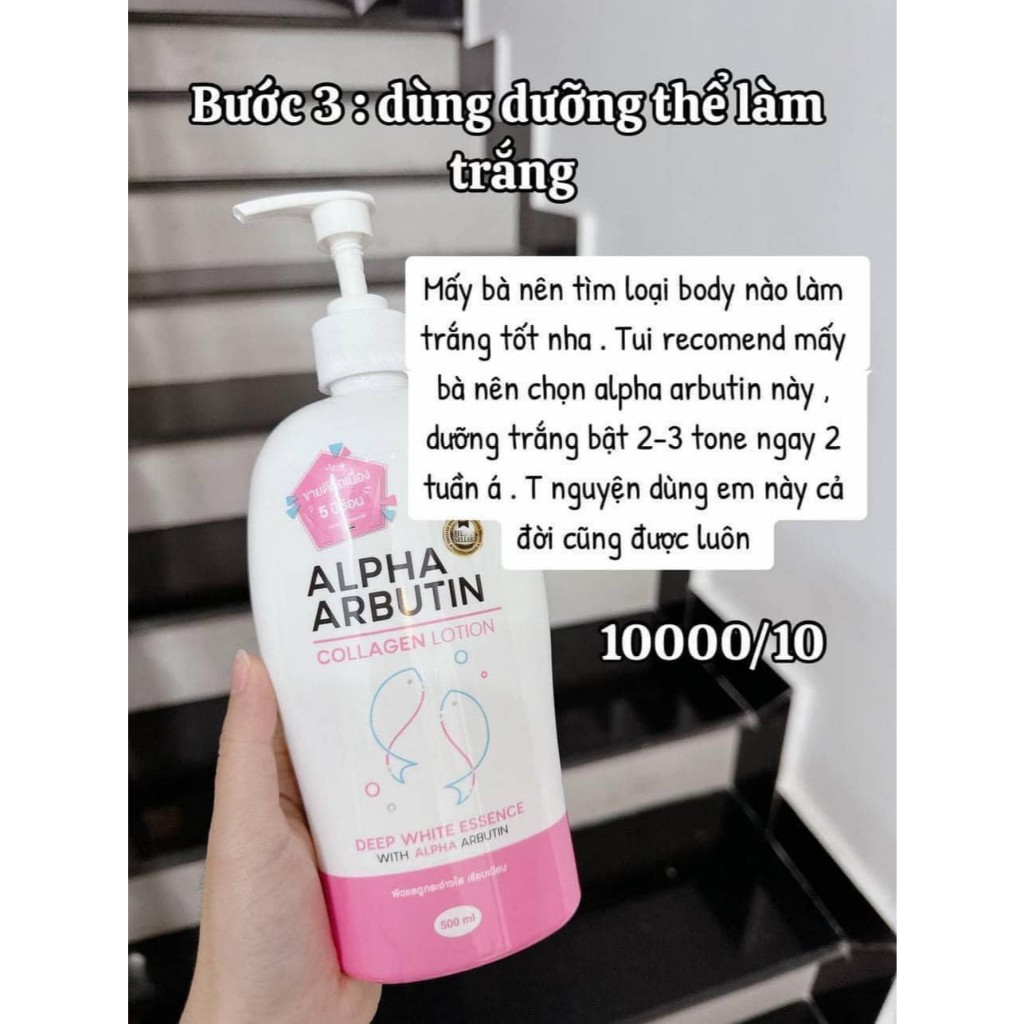 Combo Trắng Da Alpha Arbutin