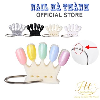 Móng mẫu tập vẽ tập sơn hình vương miện set 10 vỉ