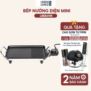 Bếp nướng điện không khói mini Lebenlang của Đức, công suất 700W, hàng chính hãng bảo hành 2 năm, LBEE6758