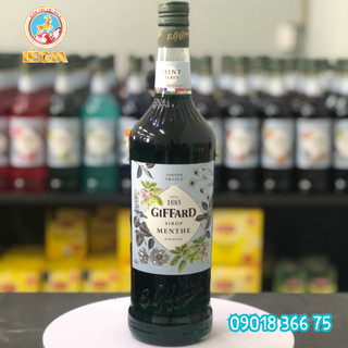 SIRO GIFFARD BẠC HÀ XANH 1L - GIFFARD GREEN MINT SYRUP