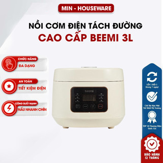 Nồi cơm điện tách đường beemi 1.2l lòng nồi hợp kim nấu cơm dẻo, ngon nồi cơm điện bản tiếng vệt 6 chế độ nấu