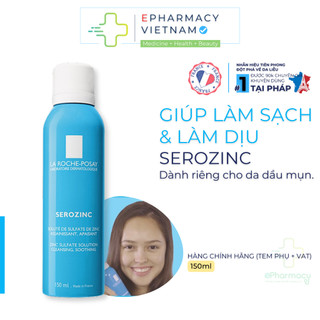 Xịt Khoáng LA ROCHE-POSAY Serozinc Zinc Sulfate Solution Cleansing, Soothing Cho Da Dầu Mụn 150ml