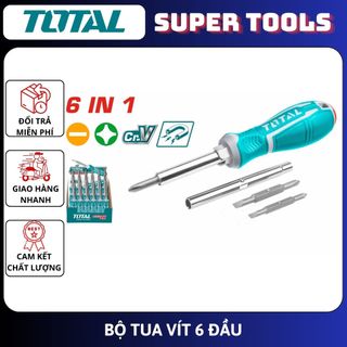 Đồ nghề total bộ tua vít 6 đầu tht2506076