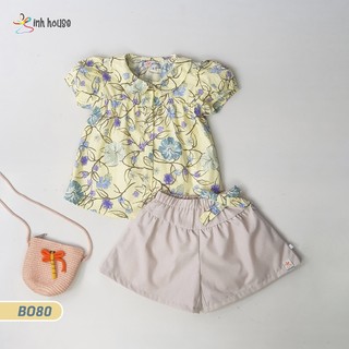 Set Bộ Trẻ Em Xinh House Cotton Họa Tiết Cho Bé Gái