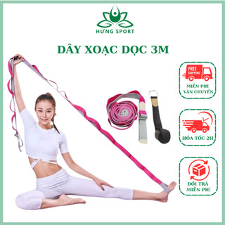 Dây tập Yoga xoạc dọc mở khớp háng cotton dài 3m đa năng treo cửa , tập yoga giúp cơ thể dẻo dai, linh hoạt