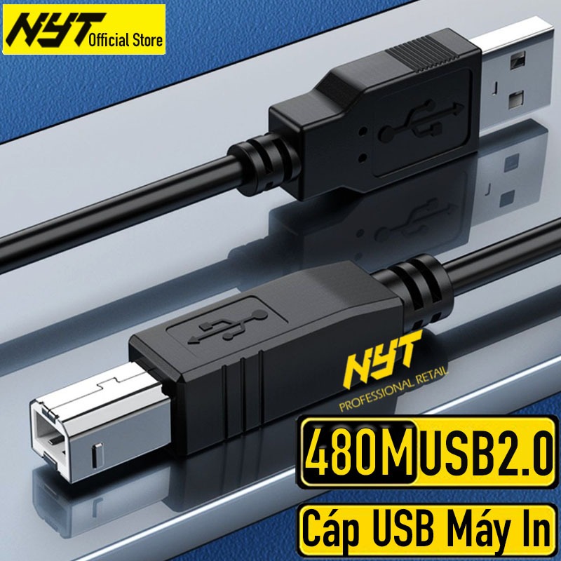 Dây Cáp Máy In Chống Nhiễu Dài 1M, 1.5M. 2M, 3M, 5M NYT DL103 Bảo Hành 12T Đổi Mới