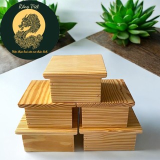 [THẦN TÀI] Đế gỗ kê tượng thần tài thổ địa RỒNG VIỆT, Nhất sơn, đôn kê tượng cho các ban màu vàng