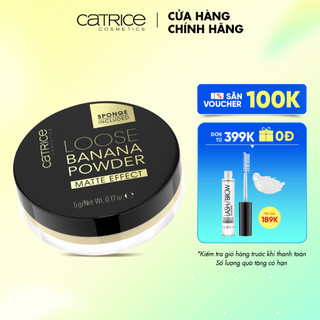 Phấn phủ dạng bột Catrice Loose Banana Powder cố định lớp trang điểm và che khuyết điểm 5g
