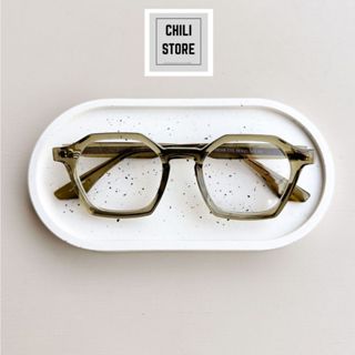Gọng kính cận nam nữ Chilistore Kính cận thời trang mắt lục giác 98368