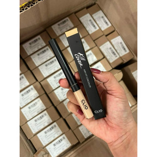 Hàng hot, thanh che khuyết điểm Clio Airy Fit concealer, đầu cọ nhỏ, dễ tán khi sử dụng
