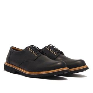 Banuli men's vintage plain toe derby shoes, giày tây cổ điển banuli nam plain toe derby b2pd3c0 - màu đen