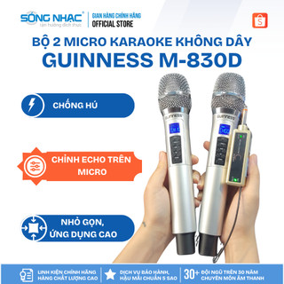 Bộ micro không dây Guinness hát nhẹ, dày tiếng