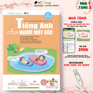 Sách Tiếng Anh Cho Người Mất Gốc - TẶNG KÈM KHOÁ HỌC HITBOOKS - Tác giả HUYỀN WINDY