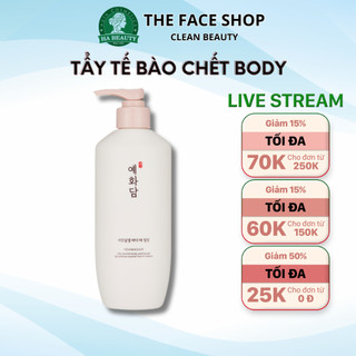 Tẩy tế bào chết toàn thân The Face Shop Yehwadam Silky Smooth Body Peeling Gel 300ml an toàn cho da nhạy cảm