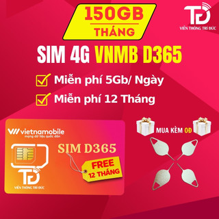 Sim 4G Vietnamobile Data 5Gb/10Gb/Ngày, Lên Mạng Thả Ga, Gọi Miễn Phí Chỉ Từ 50k/Tháng, Tự Chọn Sim Số Đẹp, ĐK Chính Chủ