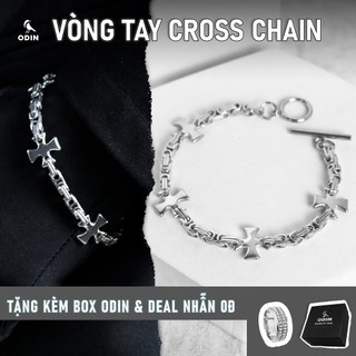 Vòng tay odin cross chain - thép titan 316l - bảo hành trọn đời