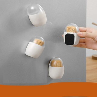 Hủ tăm hình trứng nam châm gắn tủ lanh