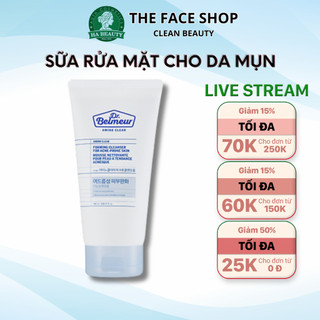 Sữa rửa mặt cho da mụn nhạy cảm The Face Shop Dr Belmeur Amino Clear Foaming Cleanser For Acne-Prone Skin 150ml