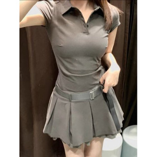 ĐẦM XÁM XOÈ CHIẾT LY KÈM NỊT TRẮNG