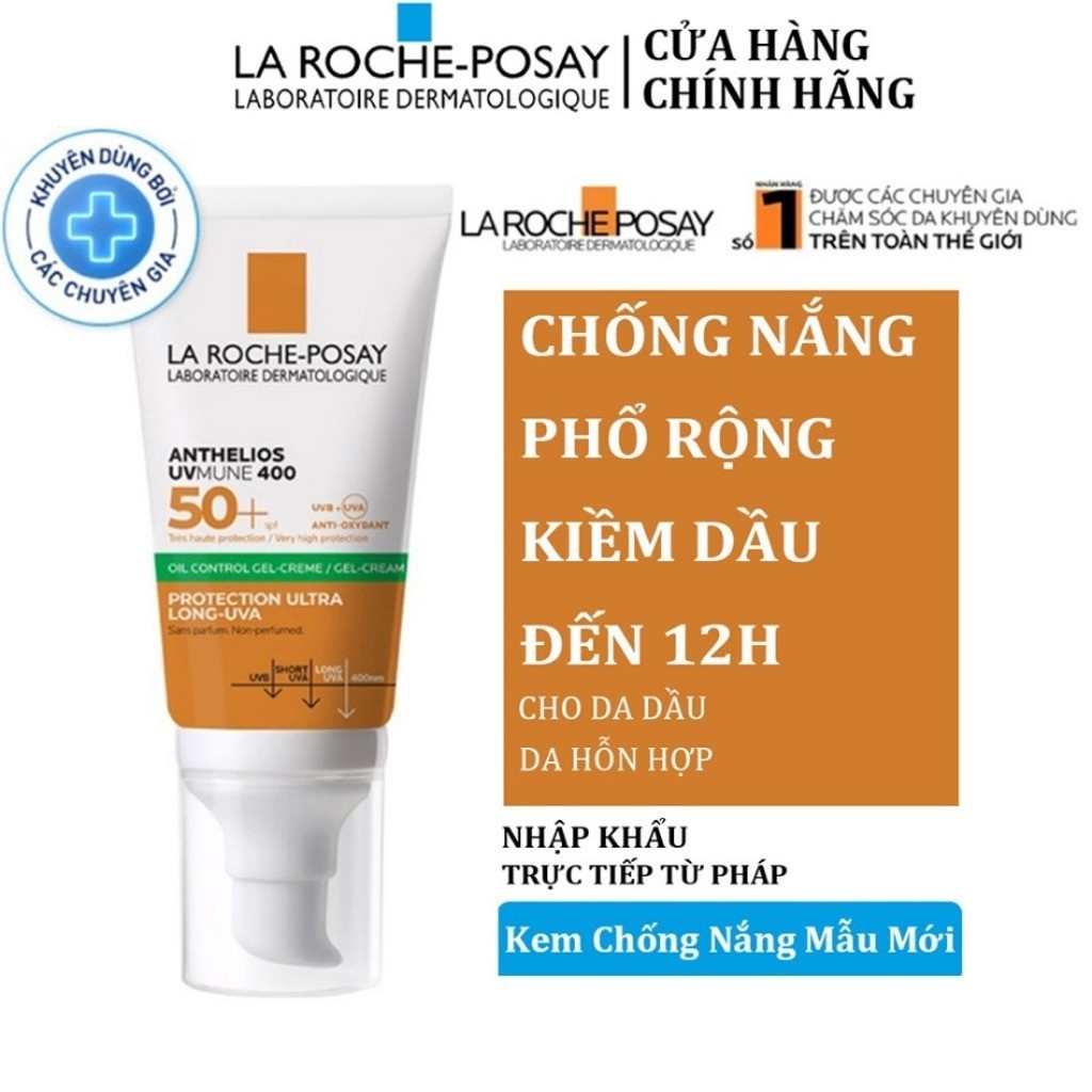 Kem Chống Nắng La Roche-Posay Kiểm Soát Dầu Anthelios XL SPF50+ 50ml [cam kết chính hãng 100%]