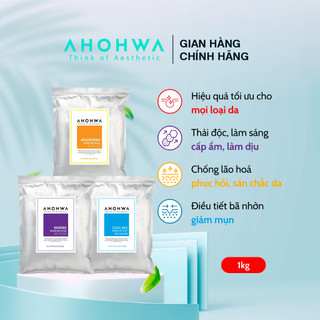 Mặt Nạ Bột Dưỡng Ẩm Trắng Da AHOHAW Túi Chiết 100gr - Cấp Ẩm, Dưỡng Trắng, Giảm Mụn