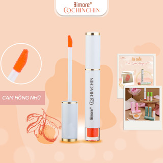 Son gấc Bimore màu bóng cam hồng nhũ mang lại đôi môi căng mọng trẻ trung