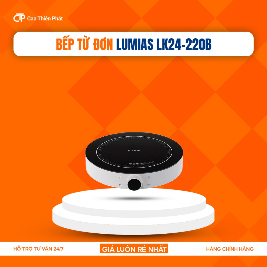 🍀MỚI 2026🍀Lumias Bếp Từ Đơn 9 Mức Nhiệt 2000W LK24-220E/LK24-220B