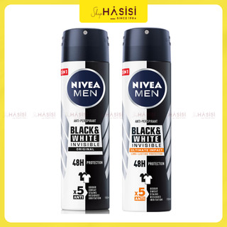 Xịt Toàn Thân Chống Ố VÀng NIVEA - Men Black & White Invisible 150ml(SHOP GIAO MÙI NGẪU NHIÊN)