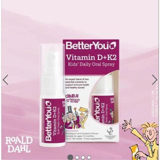 Bổ sung cho bé vitamin d3 + k2 dạng xịt better you
