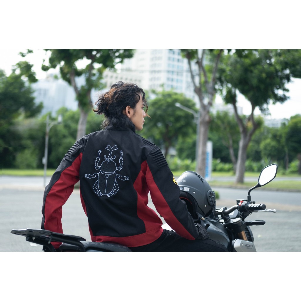 Áo Khoác Nam Nữ Unisex Kaki Lót Dù Hình Thêu Kabuto Bọ Hung Đỏ | BigBuy360 - bigbuy360.vn
