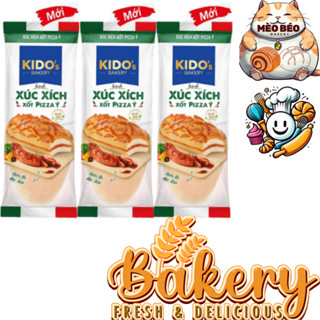 [ Giá Sỉ ] 20 cái Bánh Mì Tươi Xúc Xích Xốt Pizza Ý 55 gram | Bánh Mì Tươi Kido Xúc Xích 55 gram