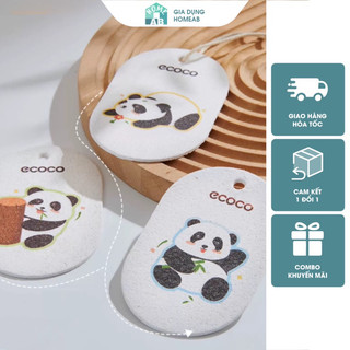 Miếng bọt biển ECOCO Combo 3 chiếc tạo bọt rửa mặt, miếng chà rửa bát đĩa, Miếng bọt biển đa năng Giadung_homeab
