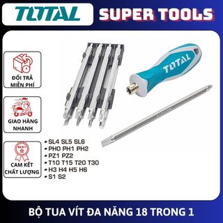 Đồ nghề total bộ tua vít đa năng 18 trong 1 tht250236