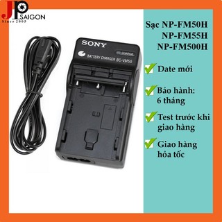 Sạc máy ảnh BC-VM50 thay thế cho pin Sony NP-FM50/ NP-FM55H/ NP-FM500H, sạc dây