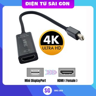 Cáp chuyển mini displayport sang hdmi, mini dp to hdmi 4k 20cm