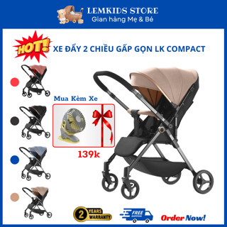 Xe Đẩy Cho Bé Sơ Sinh LK COMPACT, Thiết Kế Đẩy 2 Chiều, Chỉnh Nhiều Tư Thế, Gấp Gọn Dễ Dàng, Siêu Nhẹ