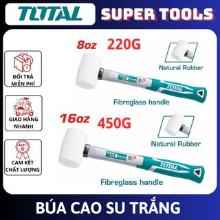 Đồ nghề total búa cao su trắng 220g—>450g tht76836 /tht761636