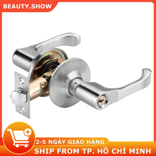 🥇FREESHIP🥇Khoá tròn tay gạt thẳng cứng cáp - Khóa tay nắm cửa 45-65mm cho phòng tắm-khóa cửa-tay nắm cửa