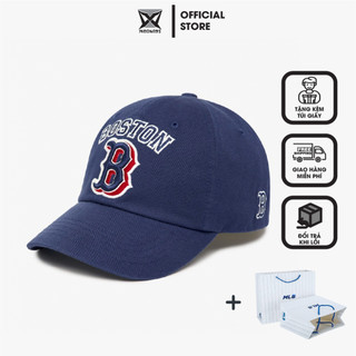 Mũ lưỡi trai Meowist Unisex MLB chất liệu vải Kaki logo B ,nón lưỡi trai Hàn Quốc